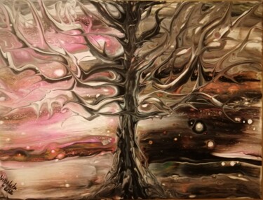 Картина под названием "" L'arbre de la ren…" - Dochka Mihova (Nikoleta), Подлинное произведение искусства, Акрил Установлен…