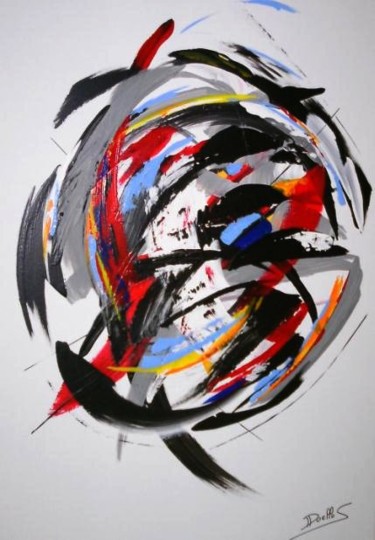 Painting titled "Carassius gibelio" by Sebastien Doello, Original Artwork