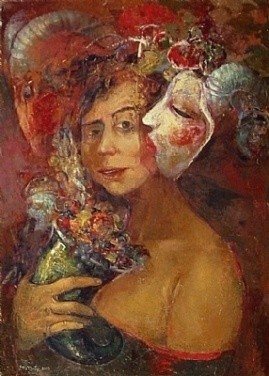 Pittura intitolato "Seduzione" da Doina Botez, Opera d'arte originale, Olio