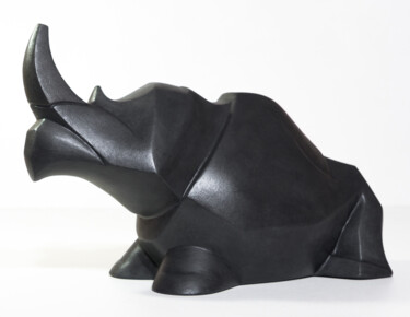 Скульптура под названием "Rhinus" - Giancarlo Dolce, Подлинное произведение искусства, Камень