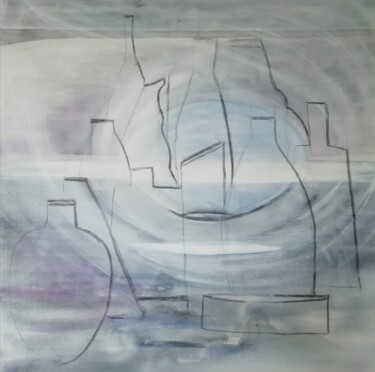 Schilderij getiteld "Astratto" door Dolores De Min, Origineel Kunstwerk, Acryl