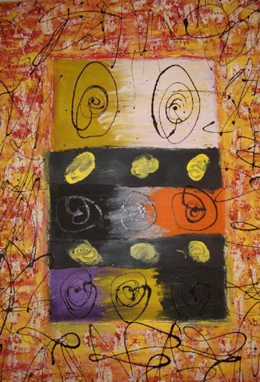 Painting titled "SÓLO PARA PIANOLA" by Maria Dolores Leal, Original Artwork