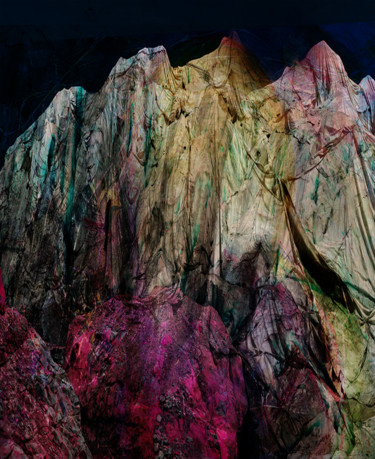 Digital Arts με τίτλο "Abstract Mountains" από Dodi Ballada, Αυθεντικά έργα τέχνης, Ακρυλικό