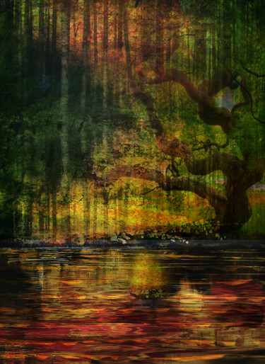 数字艺术 标题为“Tree Memory digital…” 由Dodi Ballada, 原创艺术品, 数字油画