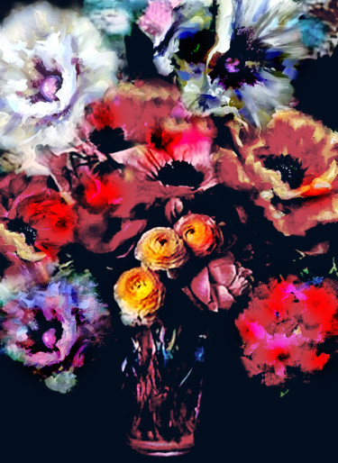 Arts numériques intitulée "a touch of spring" par Dodi Ballada, Œuvre d'art originale, Peinture numérique