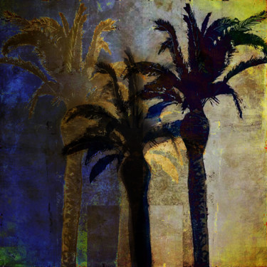 Arte digitale intitolato "coucher du soleil d…" da Dodi Ballada, Opera d'arte originale, Pittura digitale