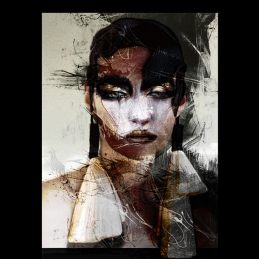 Digital Arts titled "Noir fiction" by Dodi Ballada, Original Artwork, Digital Painting