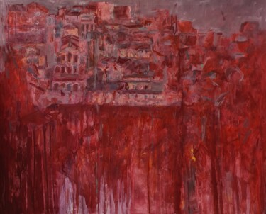 Peinture intitulée "Milano cromatica" par Domenico Asmone, Œuvre d'art originale, Huile Monté sur Châssis en bois