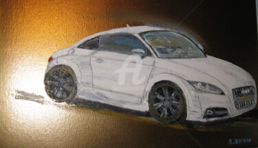 Painting titled "audi-a4-sport" by Bertrand Domin, Original Artwork