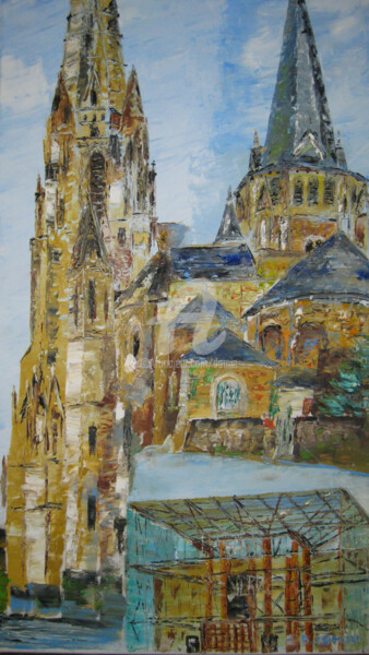 Painting titled "Marions-les" by Bertrand Domin, Original Artwork, Oil