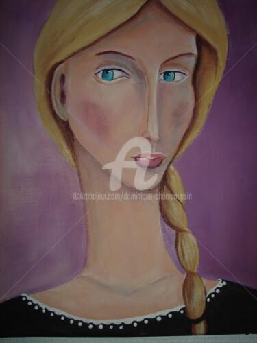 Pintura intitulada "femme 2" por Dominique Champoussin, Obras de arte originais, Acrílico