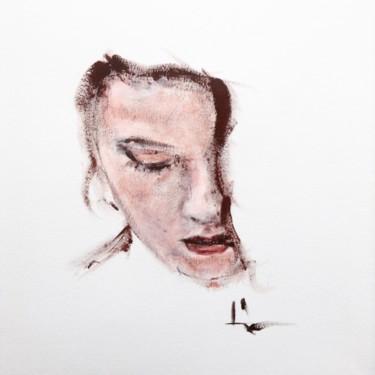 Peinture intitulée "Portrait of Sarah" par Dominique Dève, Œuvre d'art originale, Acrylique