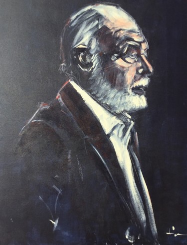 Peinture intitulée "Grand Portrait" par Dominique Dève, Œuvre d'art originale, Acrylique