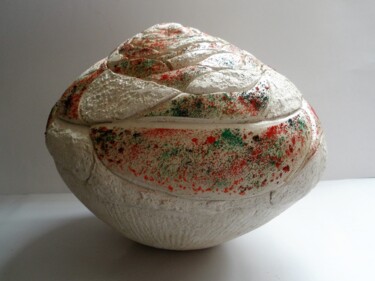 Sculpture titled "Paysage" by Dominique Jolivet, Original Artwork, Ceramics