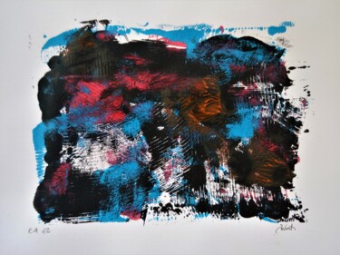 Painting titled "Lithographie Série1…" by Dominique Jolivet, Original Artwork, Acrylic