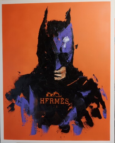 "Batman Hermes" başlıklı Tablo Dominique Kleiner tarafından, Orijinal sanat, Petrol