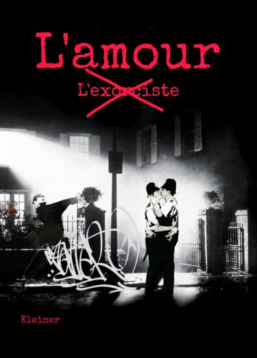 Painting titled "Bansky l'amour" by Dominique Kleiner, Original Artwork, Digital Painting