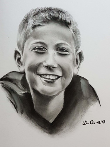 Drawing titled "Yannick" by Dominique Obry, Original Artwork