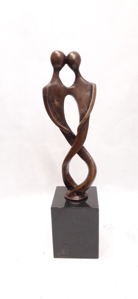 Sculpture intitulée "le veritable amour 2" par Dominique Peri, Œuvre d'art originale, Bronze