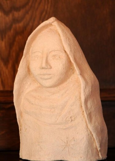 Sculpture titled "La fellaha  Egypte" by Dominique Petit, Original Artwork, Terra cotta