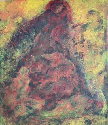 Pintura intitulada ""Chaperon Rouge"" por Dominique Reboux, Obras de arte originais, Acrílico