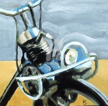 Painting titled "SOLEX 20X20 N°5" by Dominique Richard, Original Artwork, Acrylic