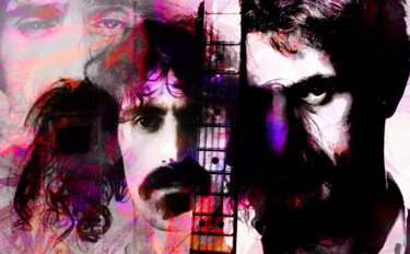 Arts numériques intitulée "Franck Zappa" par Dominique Taïbouni, Œuvre d'art originale, Photo montage