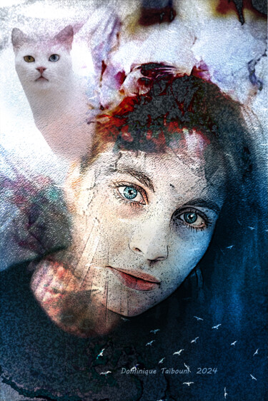 Digital Arts titled "Minette" by Dominique Taïbouni, Original Artwork, Digital Collage