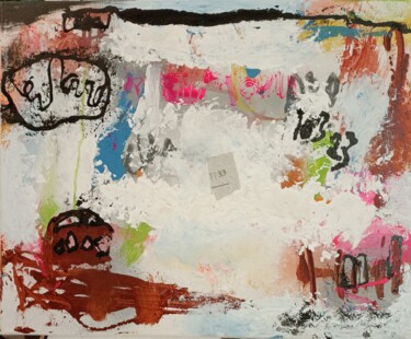 Pintura titulada "Tableau 10 mars 23" por Dominique Evrard, Obra de arte original, Acrílico Montado en Bastidor de camilla d…