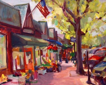 Painting titled "LaSalle Road" by Don Bourret, Original Artwork, Oil