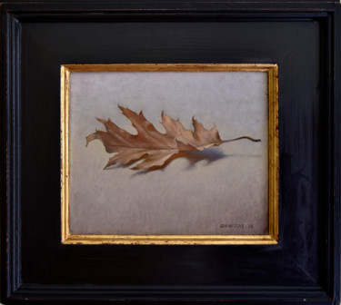 Pintura titulada "The Leaf" por Donatas Inis, Obra de arte original, Oleo