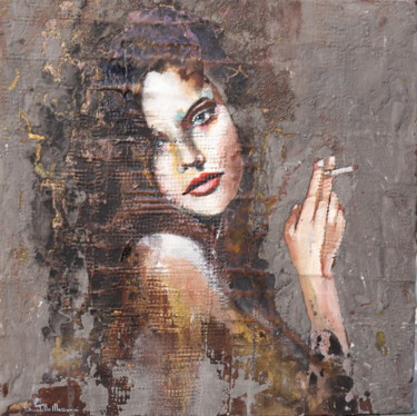 Pittura intitolato "It's always the sam…" da Donatella Marraoni, Opera d'arte originale, Olio