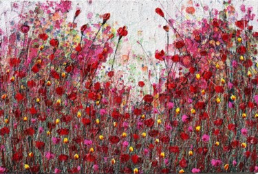 Ζωγραφική με τίτλο "Poppies and friends…" από Donatella Marraoni, Αυθεντικά έργα τέχνης, Λάδι