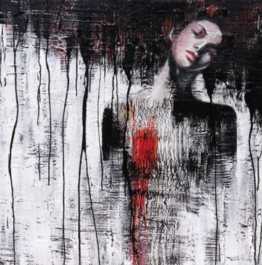 Картина под названием "My HEART is safe" - Donatella Marraoni, Подлинное произведение искусства, Масло