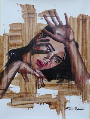 Картина под названием "Stop!." - Donatella Marraoni, Подлинное произведение искусства, Масло