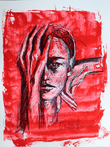 Картина под названием "I'm a creep" - Donatella Marraoni, Подлинное произведение искусства, Масло
