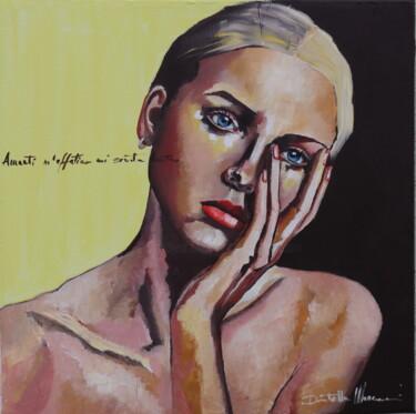Картина под названием "amarti m'affatica" - Donatella Marraoni, Подлинное произведение искусства, Масло