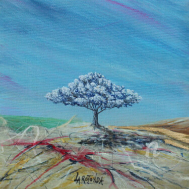 Картина под названием "Serie "Alberi e sog…" - Donato Larotonda, Подлинное произведение искусства, Акрил Установлен на Дерев…