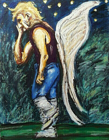 Desenho intitulada ""Quest For Angelfir…" por Don David Young (dondavid), Obras de arte originais, Óleo