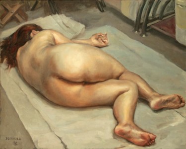 绘画 标题为“熟睡的女人体” 由董 葵, 原创艺术品, 油