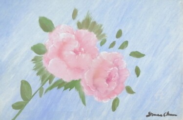 绘画 标题为“Rose Flower” 由Mei Ha Chan (Donna), 原创艺术品, 油