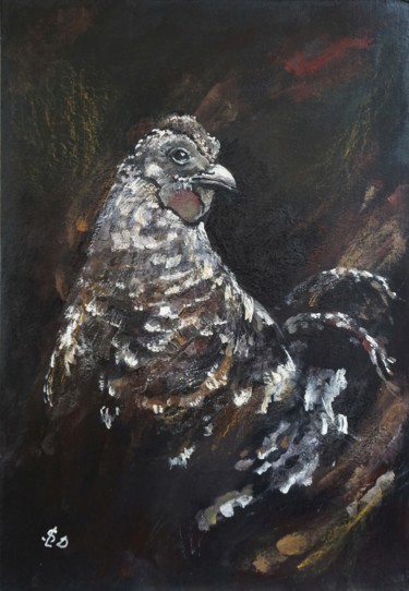 Картина под названием "The Duchess" - Dora Stork, Подлинное произведение искусства, Воск