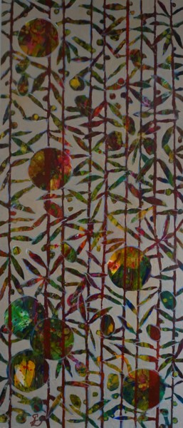 Malerei mit dem Titel "Mediterranium II." von Dora Stork, Original-Kunstwerk, Acryl