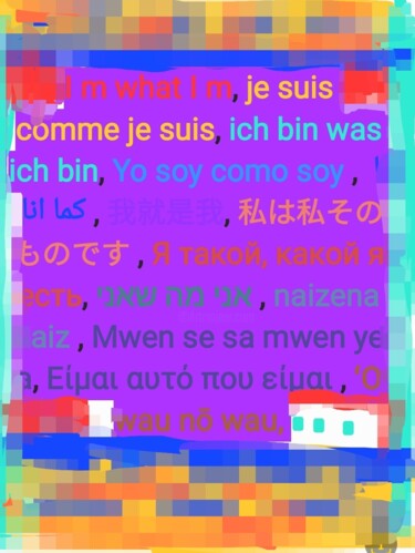 Цифровое искусство под названием "Je suis comme je su…" - Mélanie Cavalec, Подлинное произведение искусства, 2D Цифровая Раб…