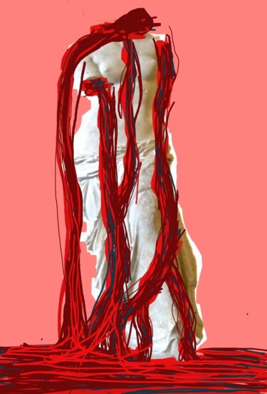 Digitale Kunst mit dem Titel "Vénus au pays des b…" von Mélanie Cavalec, Original-Kunstwerk, 2D digitale Arbeit
