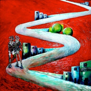 绘画 标题为“The road to Oz” 由Dorienne Carmel, 原创艺术品, 油