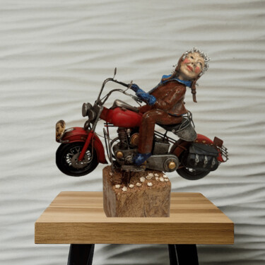 Sculpture titled "Day Tripper" by Dorienne Carmel, Original Artwork, Ceramics