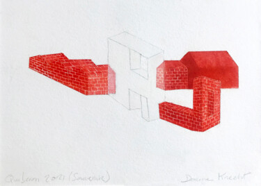 Rysunek zatytułowany „Quiberon 2021 (Souv…” autorstwa Dorine Knecht, Oryginalna praca, Pastel Zamontowany na Karton