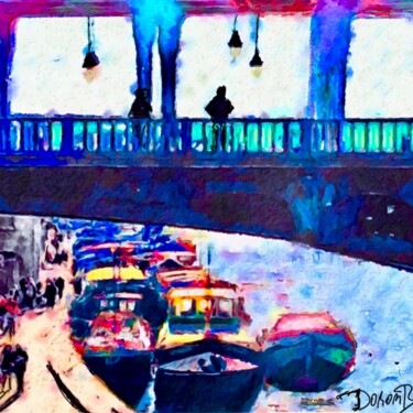 Digital Arts titled "Sous le pont Bir-Ha…" by Doron B, Original Artwork, Digital Painting