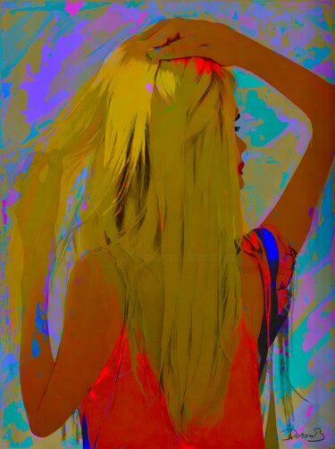 「A girl with blond h…」というタイトルのデジタルアーツ Doron Bによって, オリジナルのアートワーク, デジタル絵画